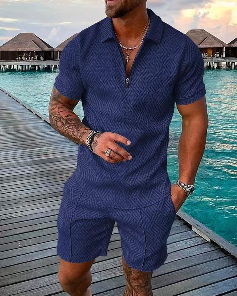 Alfred - Shiny Casual Sportswear Set