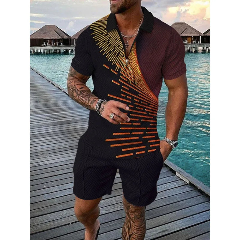 Alfred - Shiny Casual Sportswear Set