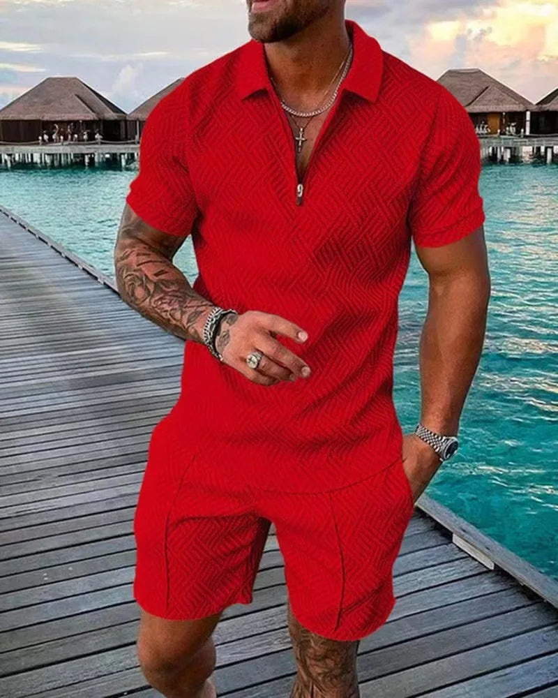 Alfred - Shiny Casual Sportswear Set
