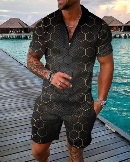 Alfred - Shiny Casual Sportswear Set