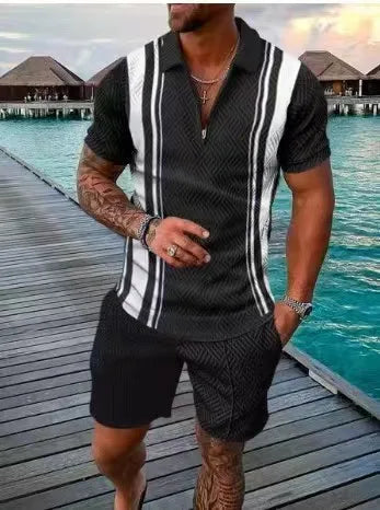 Alfred - Shiny Casual Sportswear Set