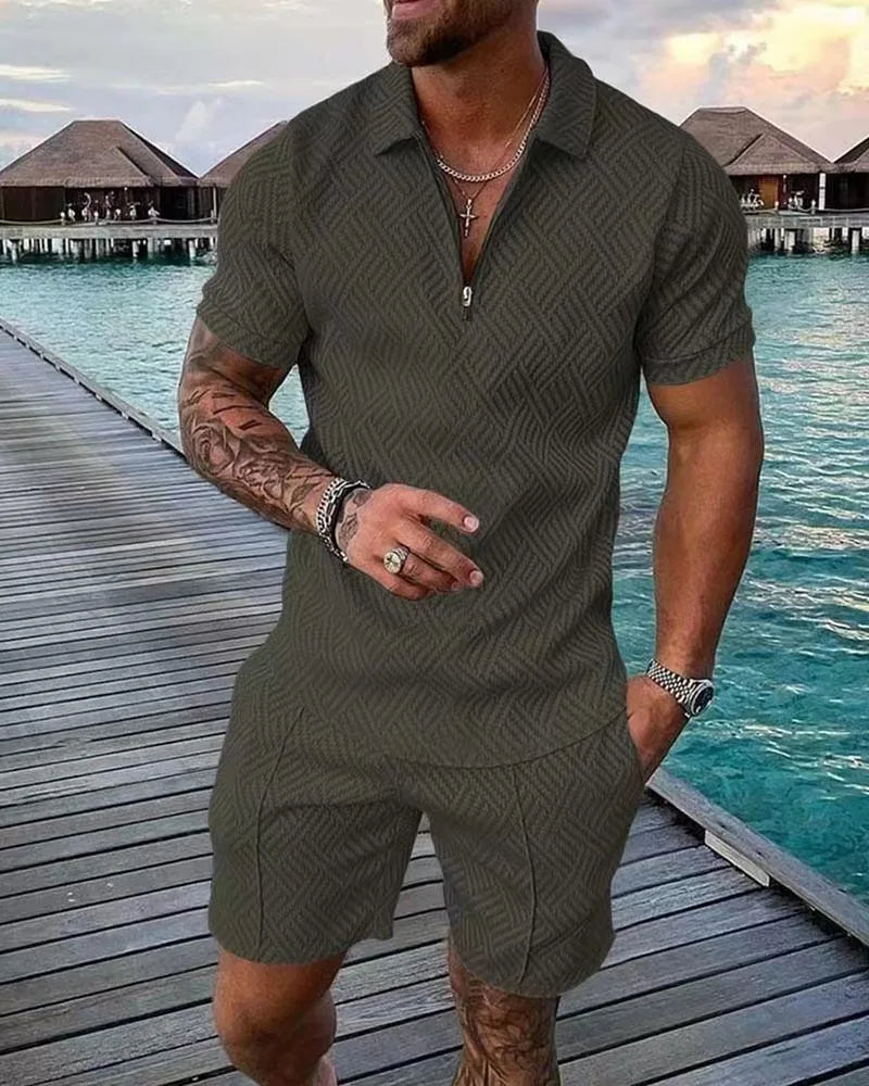 Alfred - Shiny Casual Sportswear Set
